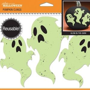 🎃Halloween Jolee’s glow in the dark ghost clings Pumpkin or any other surfaces